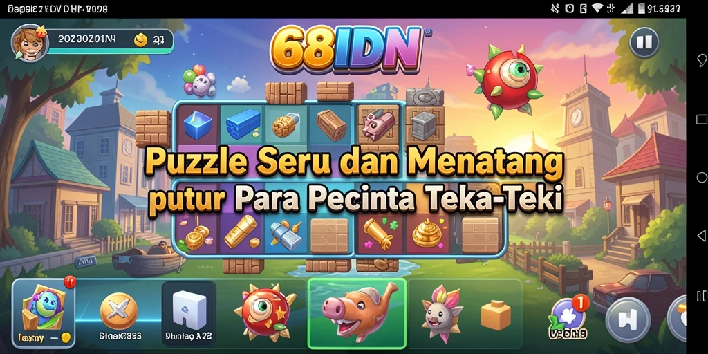 Tampilan gameplay 68IDN dengan tantangan Puzzle yang menarik.