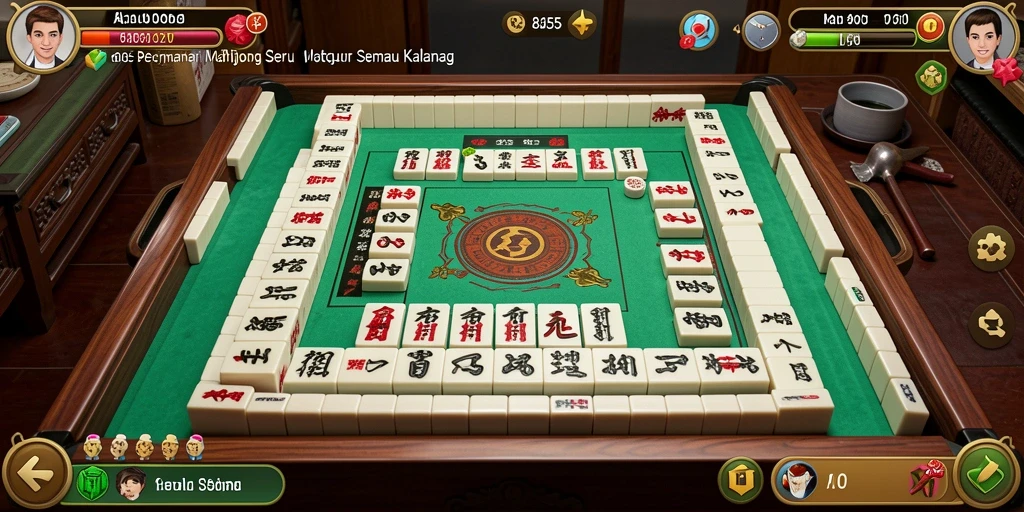 Gameplay Mahjong yang menantang dan mengasyikkan dalam 8055.