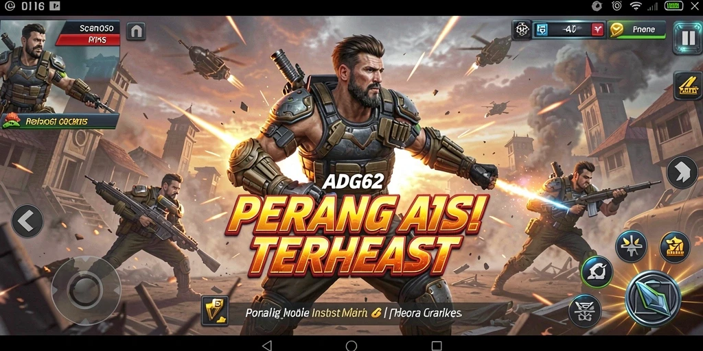 Gameplay ADG62 dengan pertarungan yang mendebarkan dan visual memukau.