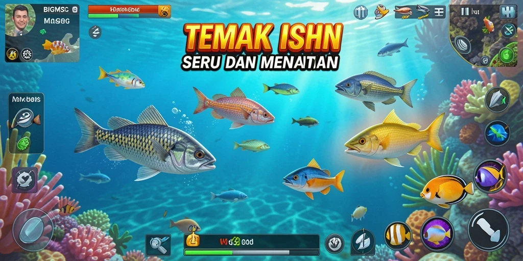 Screenshot gameplay Tembak Ikan BIGMSG yang penuh aksi dan seru.