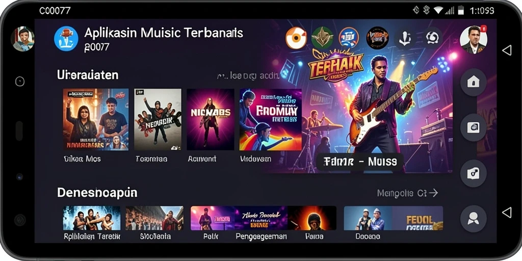 Tampilan gameplay C0077 yang penuh warna dan menarik.