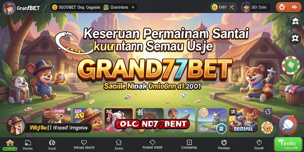 Tampilan menarik dari gameplay <strong>GRAND77BET</strong> yang menghibur dan santai.