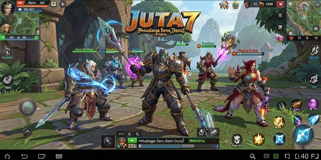 Screenshot JUTA7 menampilkan aksi seru dalam gameplay MMORPG.