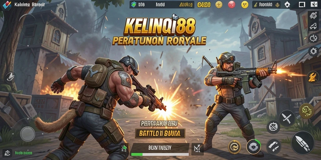 Screenshot game KELINCI88 menampilkan aksi menarik Battle Royale.