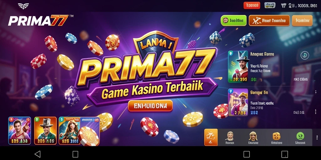 Tampilan gameplay Kasino yang memukau dan interaktif di PRIMA77.