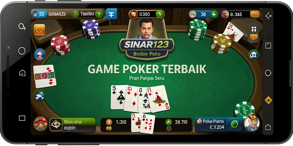 Tampilan gameplay menarik dari SINAR123 saat bermain Poker.