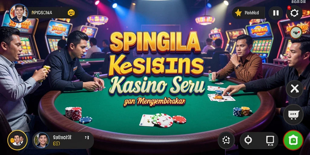 Screenshot SPINGILA menampilkan gameplay Kasino yang mendebarkan.