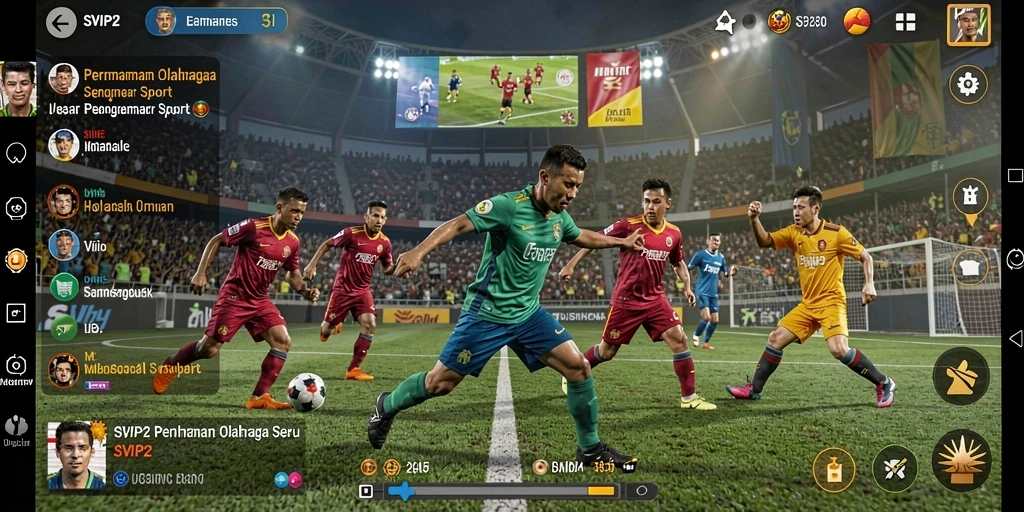 Tampilan menarik dari gameplay SVIP2 dengan antusiasme pemain olahraga.