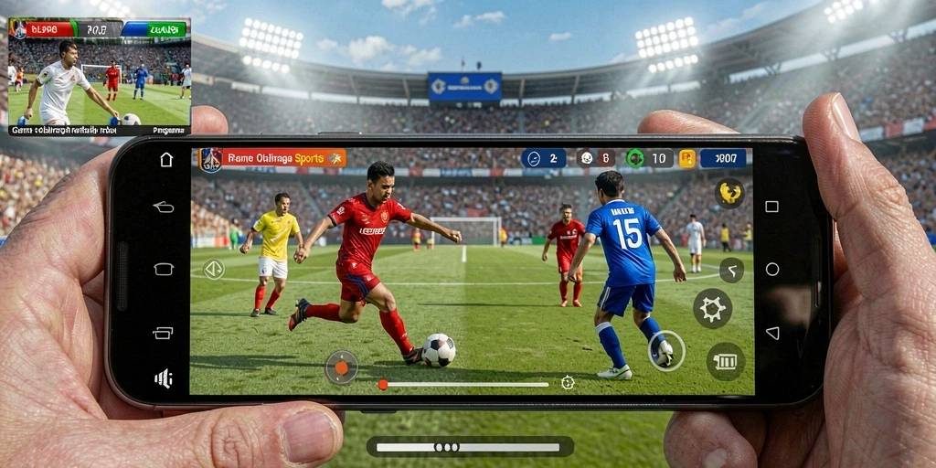 Tampilan gameplay V07 yang seru dan mendebarkan dalam berbagai cabang olahraga.